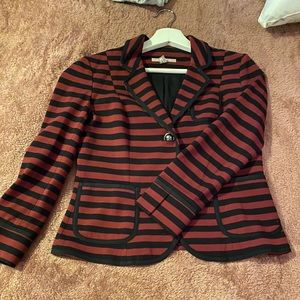 Banana Republic, Red and black striped blazer